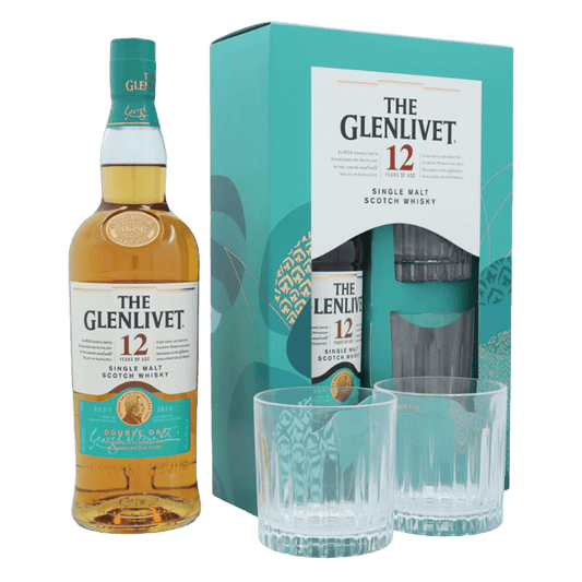 The Glenlivet 12 Years Whisky Díszdobozban, 2 Pohárral - Reserva