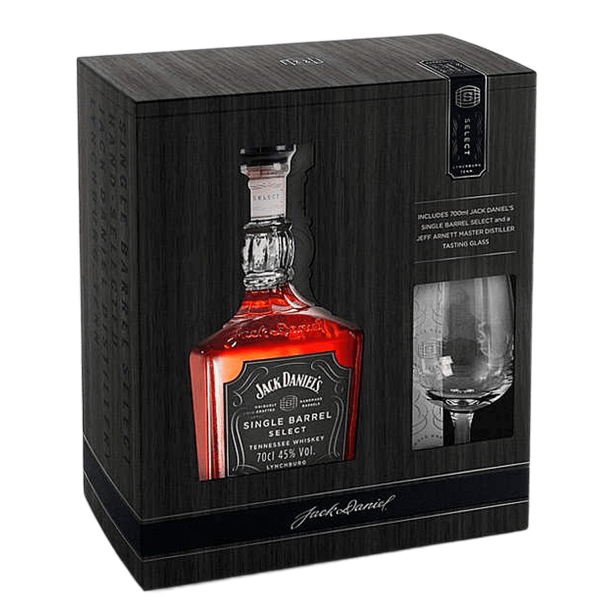 Jack Daniels Single Barrel Whiskey Díszdobozban, Pohárral - Reserva