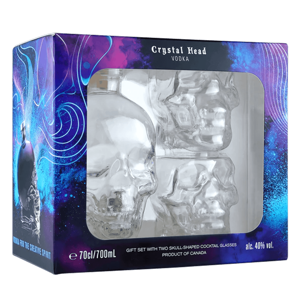 Crystal Head Vodka Díszdobozban, 2 Pohárral - Reserva