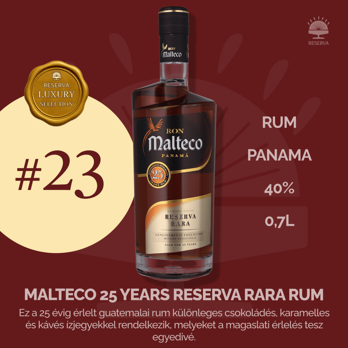 Reserva Luxury Selection Ajándék Ital (7YJ2KX4H) - Reserva