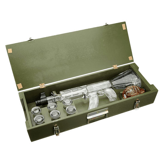 Kalaschnikow Red Army Vodka Fa Díszdobozban, 6 Pohárral - Reserva