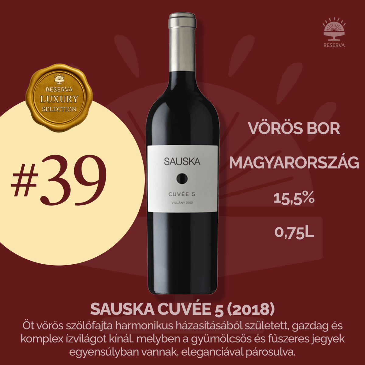 Reserva Luxury Selection Ajándék Ital (7YJ2KX4H) - Reserva