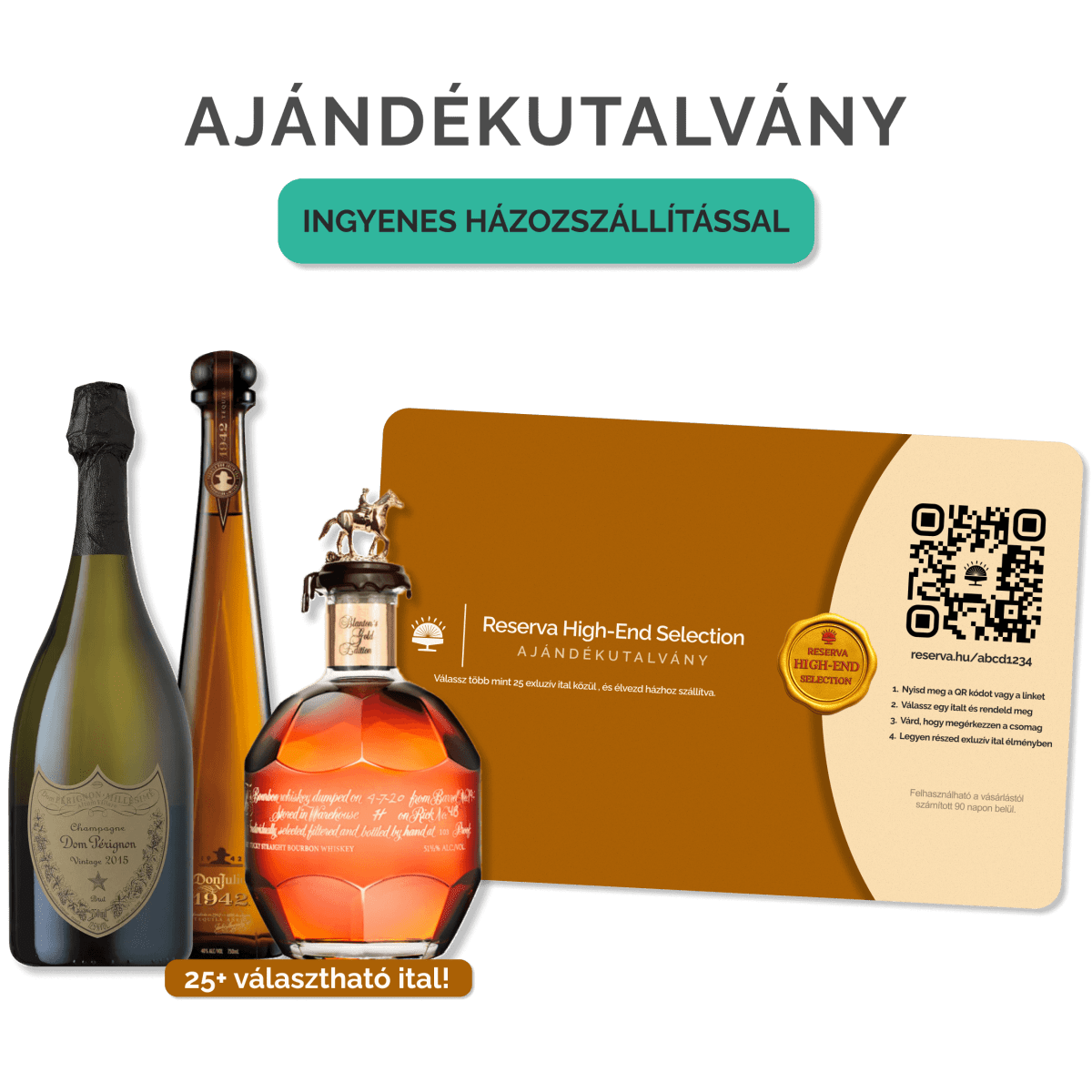 High - End Selection Ajándékutalvány (Választható ital, házhoz szállítva) - Reserva