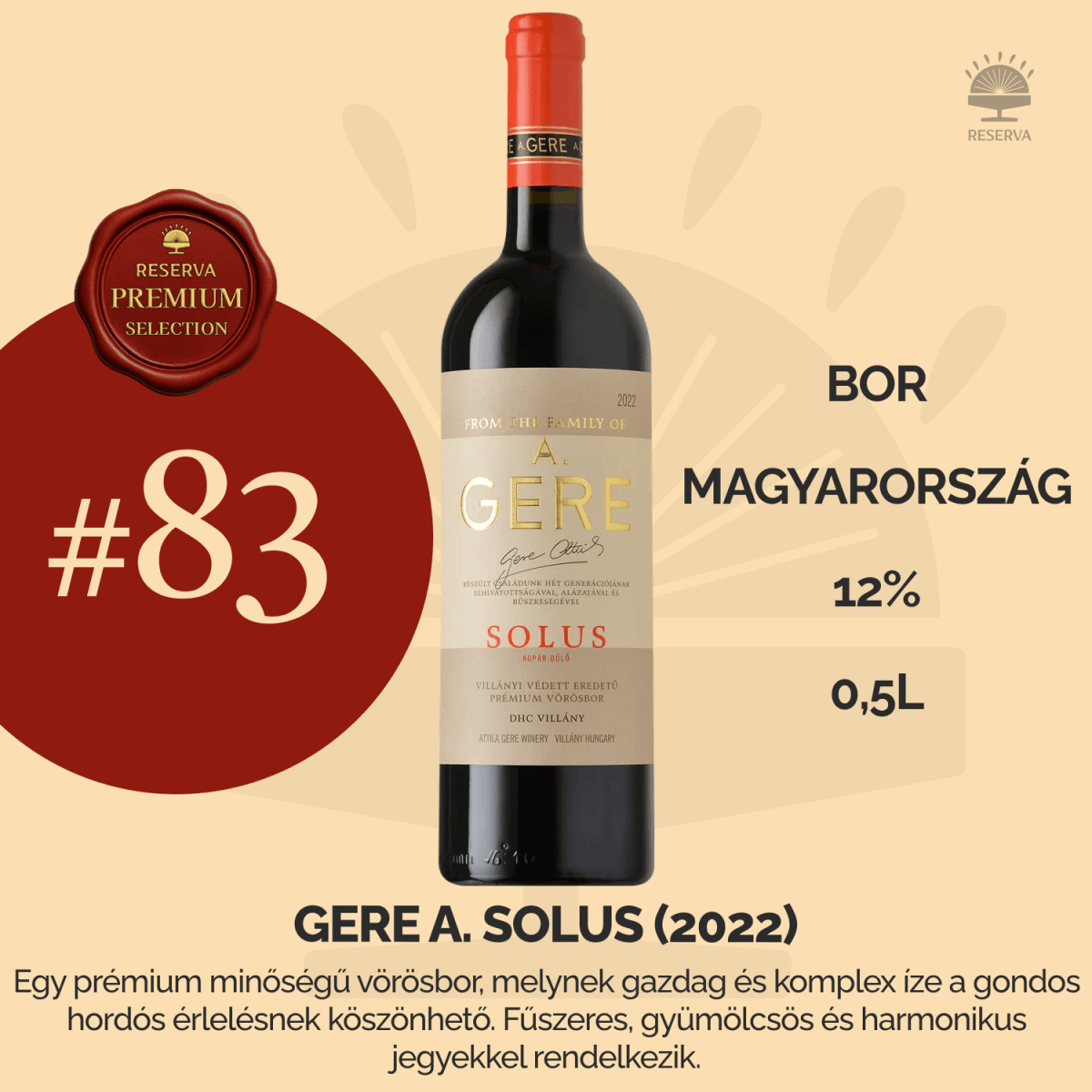 Reserva Premium Selection Ajándék Ital (X7M2L9Q4) - Reserva