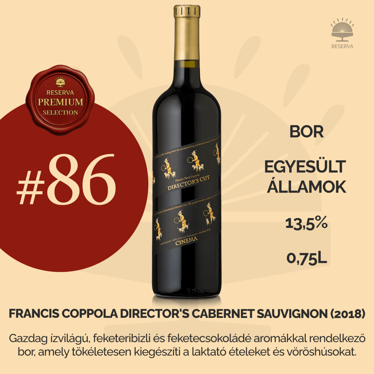 Reserva Premium Selection Ajándék Ital (X7M2L9Q4) - Reserva