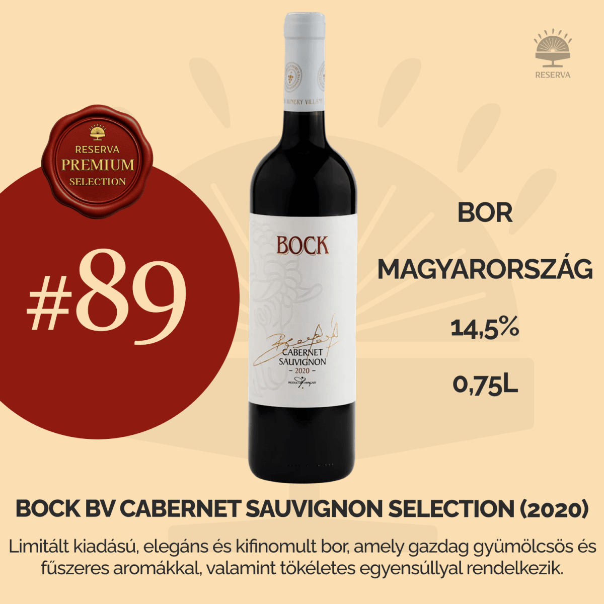 Reserva Premium Selection Ajándék Ital (X7M2L9Q4) - Reserva