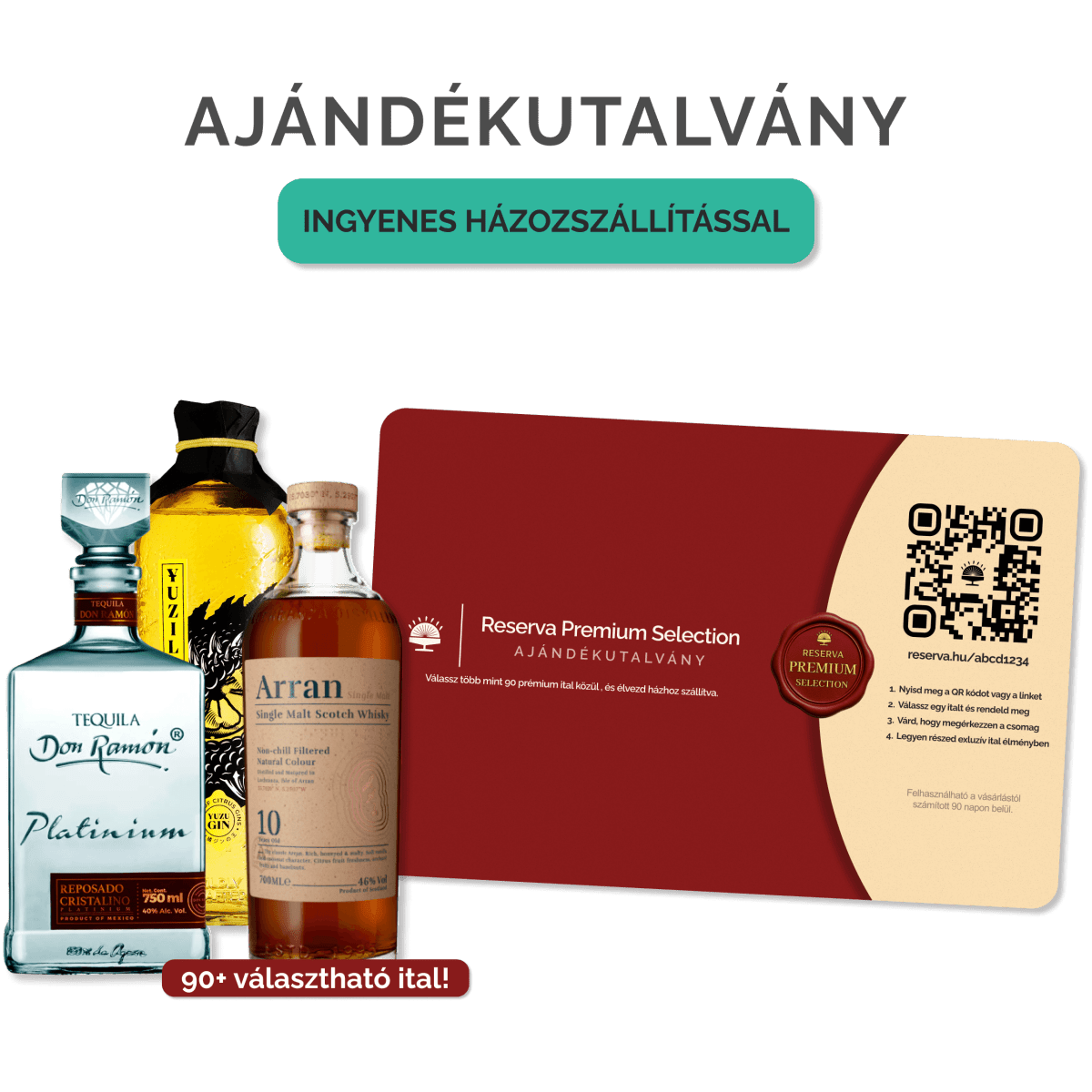 Premium Selection Ajándékutalvány (Választható ital, házhoz szállítva) - Reserva